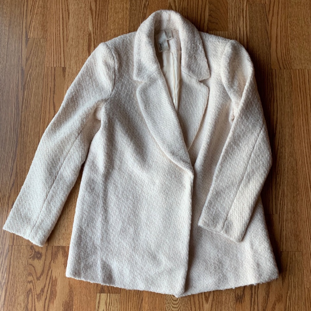 Beige Classic Collared Coat